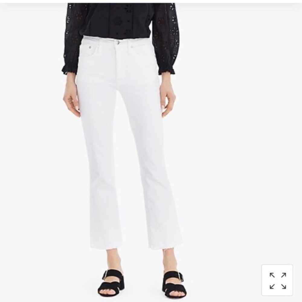 J Crew White Billie Jeans, size 24. EEUC
